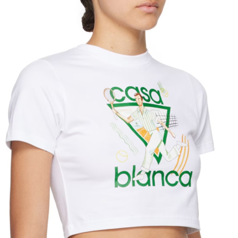 Casablanca designer crop top